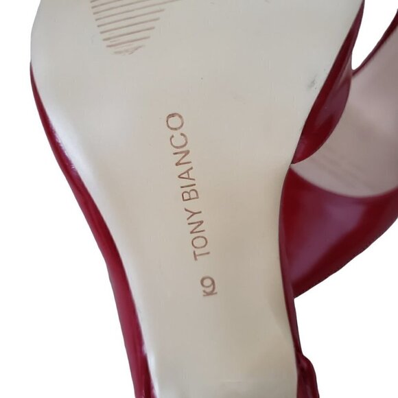 NEW Revolve Tony Bianco Red Patent Leather D'orsay Pumps - Picture 12 of 12